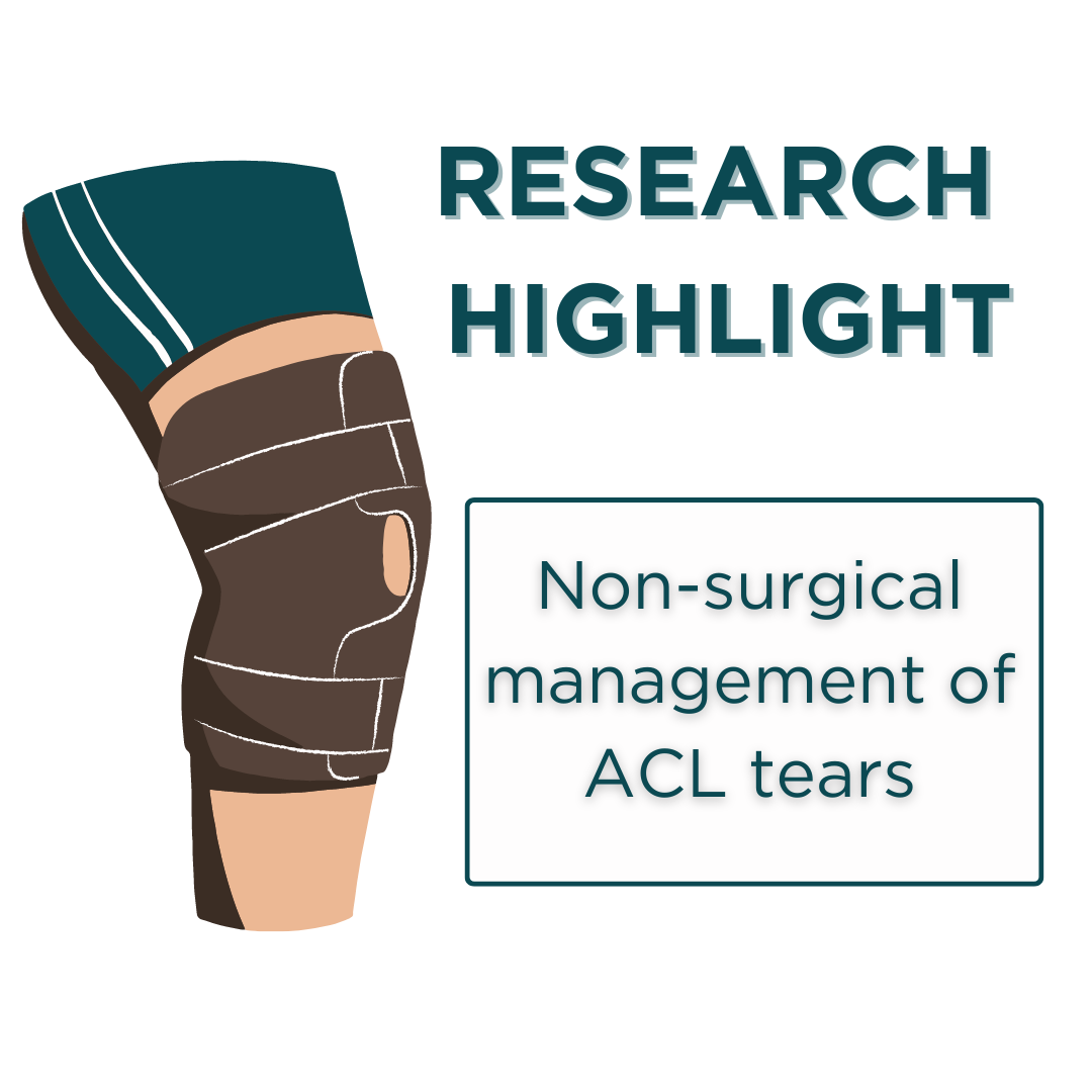 Research Highlight: Non-Surgical Management of ACL Tears Using Cross Bracing Protocol